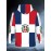 Men's Heavyweight Dominican Republic Flag Hoodie with 3D Emblem & National Logo - Red/White/Blue Pride Sweatshirt, Plus Size Pullover for Dominican Pride Events, Casual Wear &, Machine Washable Long Sleeve (Dominican Flag Colors), PLUS SIZE