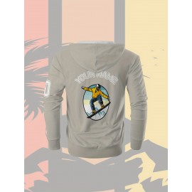 Men's Plus-Size Custom Full-Zip Sweatshirt - Personalized Logo & Text Printing, Size Hoodie for Branding/Gym/Outdoor Wear, Machine Washable Casual Sportswear (Regular Fit) - Orders Welcome Suitable for Gym,, Daily Wear, PLUS SIZE